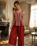 The Terracotta Peplum & Palazzo Set