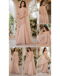The Blush Cascade Cape Suit