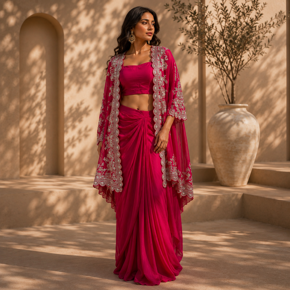 HERIITO Signature Ruby Drape Ensemble