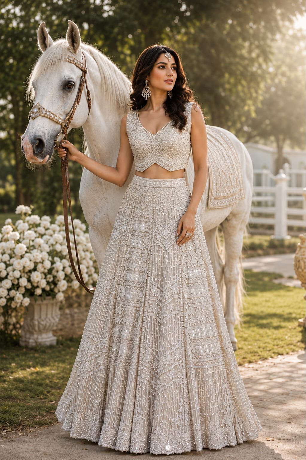 Aurelia Ivory Lehenga
