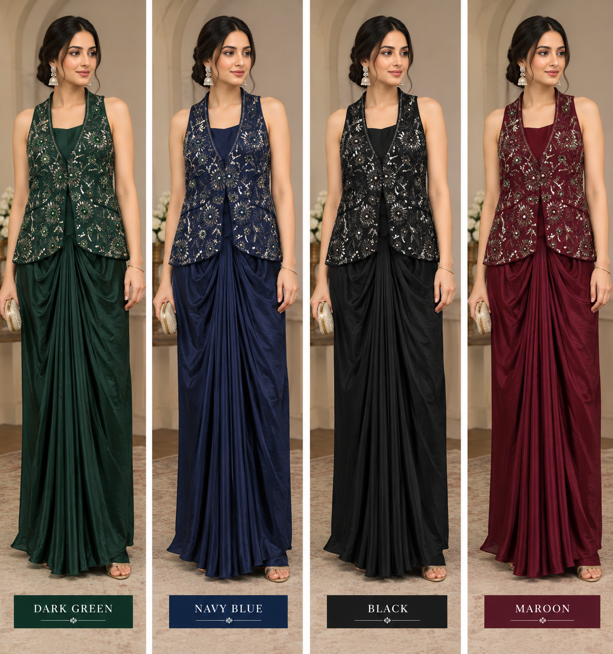 The Sovereign Draped Vest Collection
