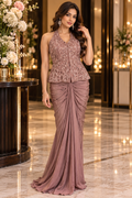 Rosewood Halter & Draped Skirt