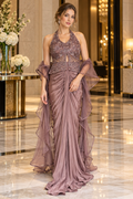 The Mauve Ruffled Horizon Gown